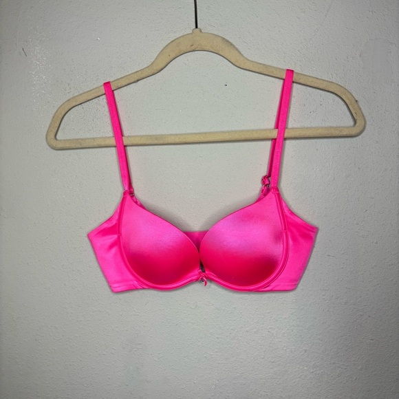 Victoria's Secret Other - Victoria's Secret Pink Underwire Plunge Bra with Adjustable Straps 32B